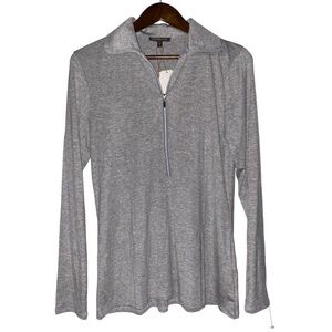 NEW Capsule 121 Zeta Luxe Nylon 1/2 Zip Jacket Women L Lagenlook‎ Minimalist